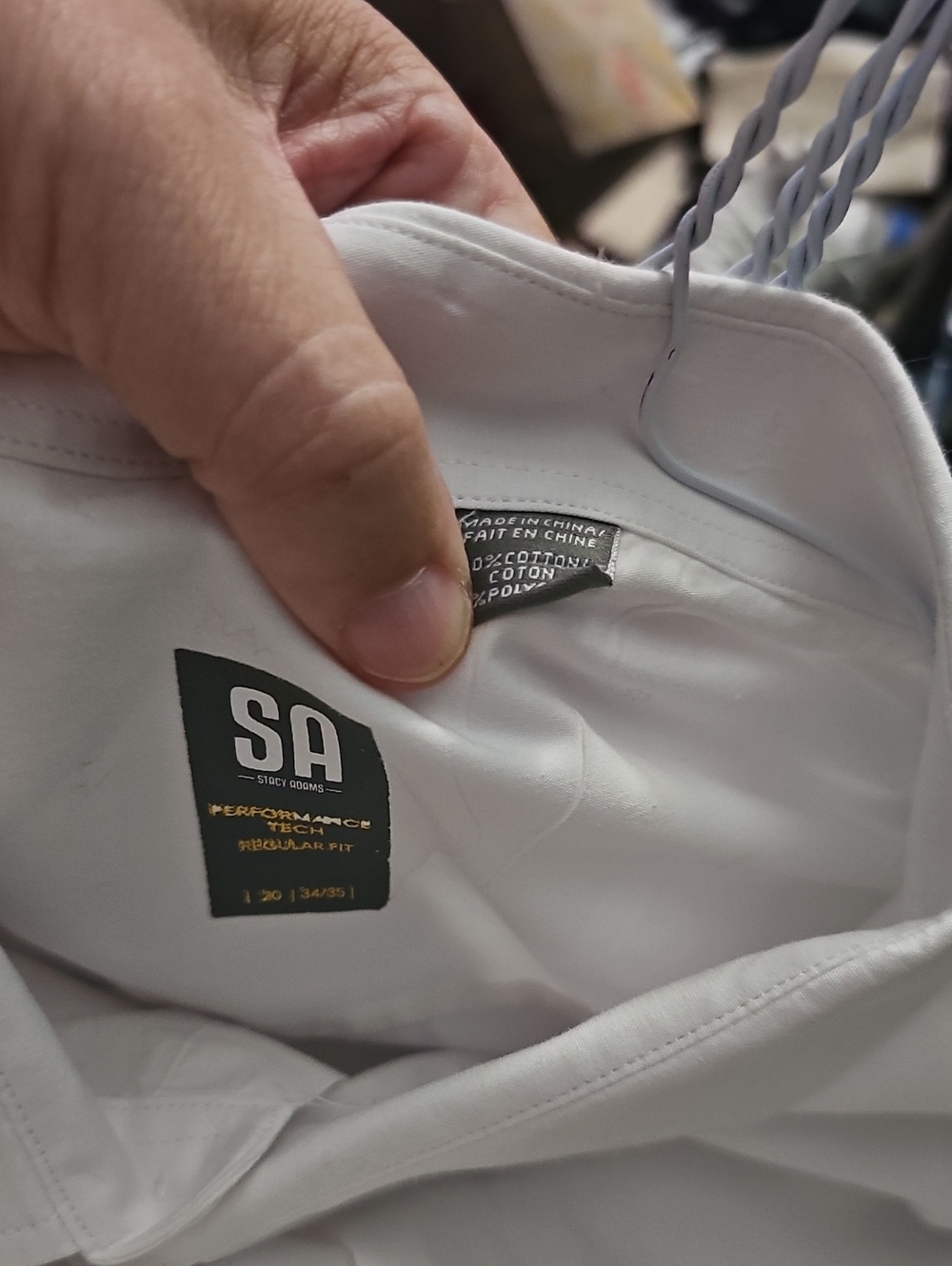 Stacy Adams White Men’s Jacket/Coat with Black Label
